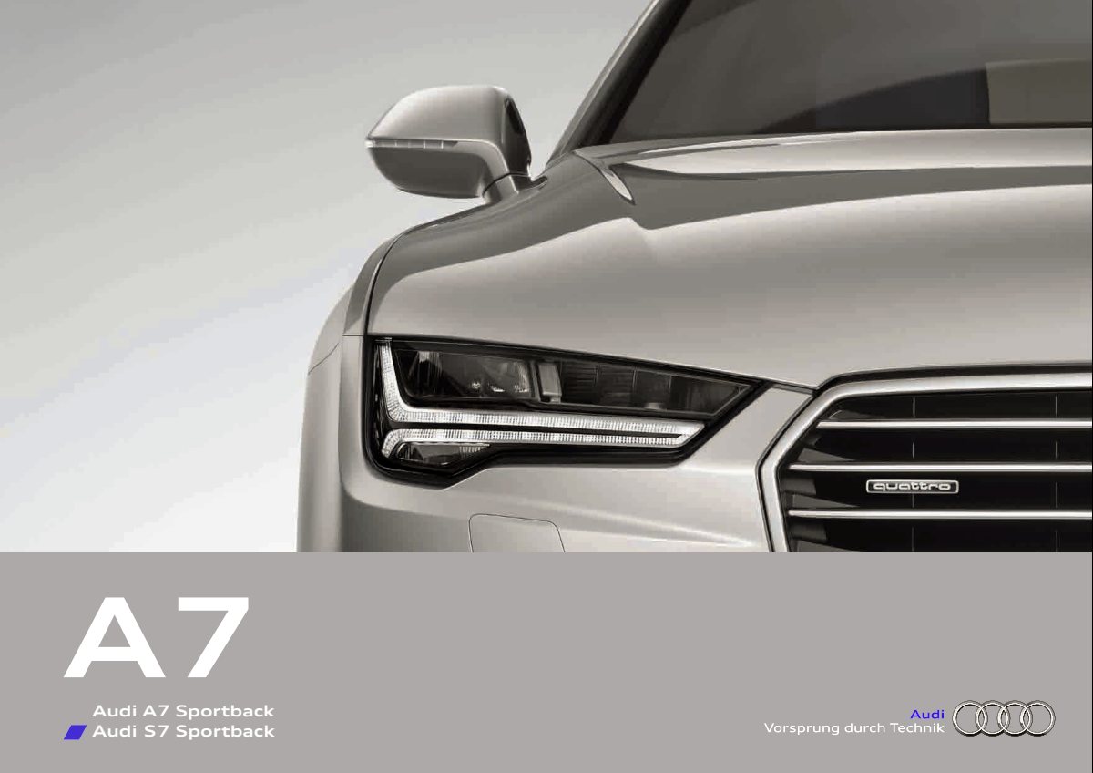 2015 – A7 Sportback (JP) Preview Page 1