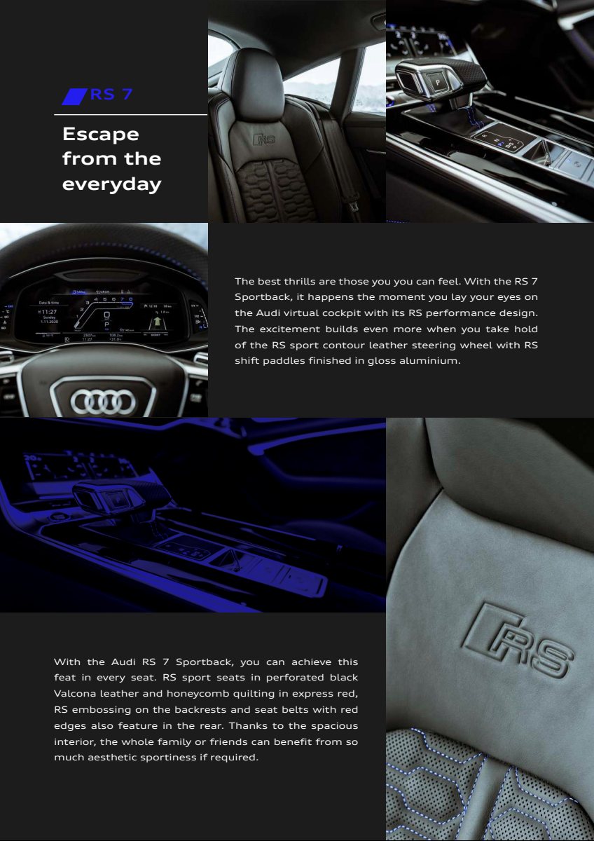 2022 – RS7 Sportback (ME) Preview Page 2