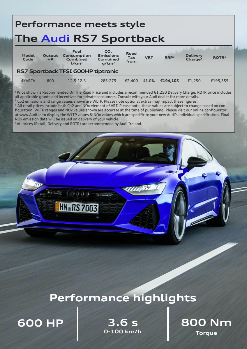 2024 – A7 Sportback Model Range (IE) Preview Page 4