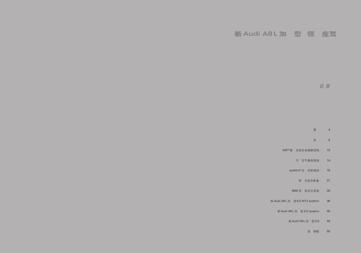2005 – A8 L (CN) Preview Page 3
