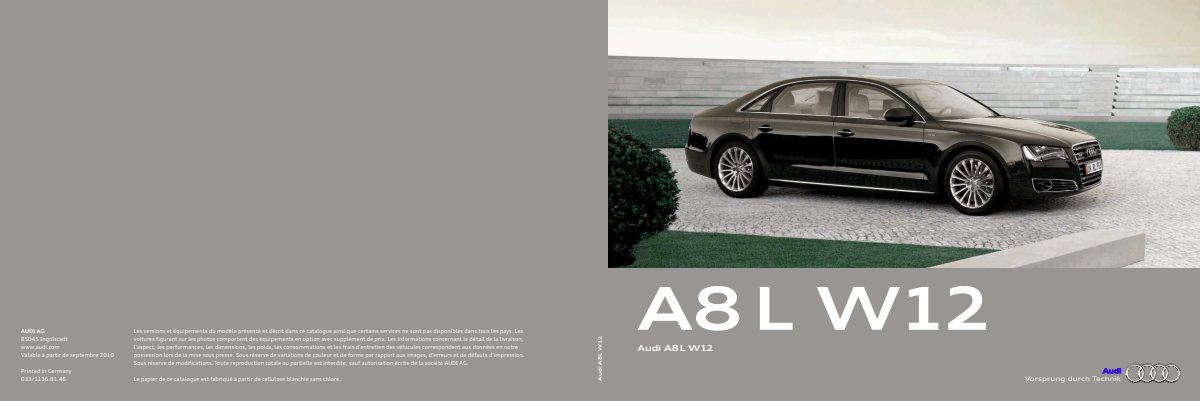 2010 – A8 L W12 (FR) Preview Page 1