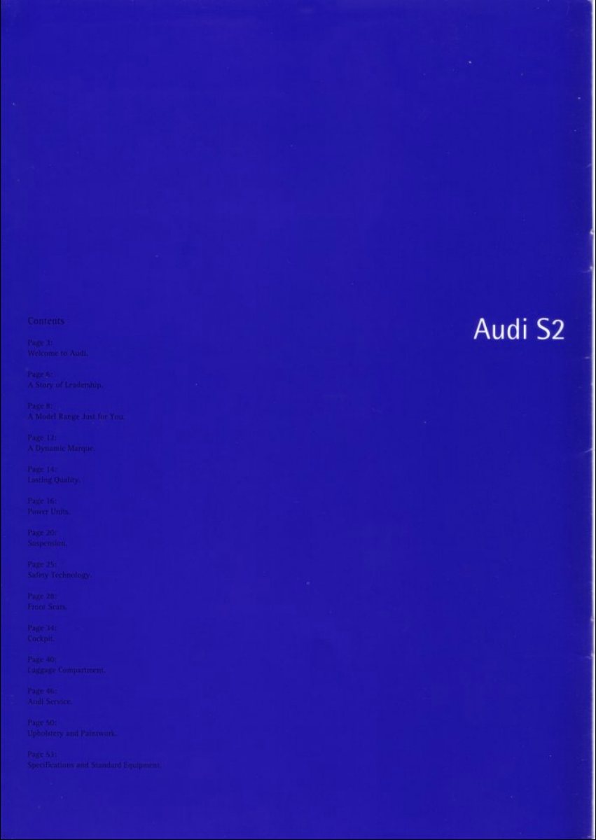 1994 – Coupe, Saloon & Avant S2 (UK) Preview Page 2