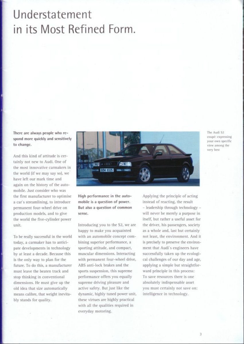 1994 – Coupe, Saloon & Avant S2 (UK) Preview Page 3