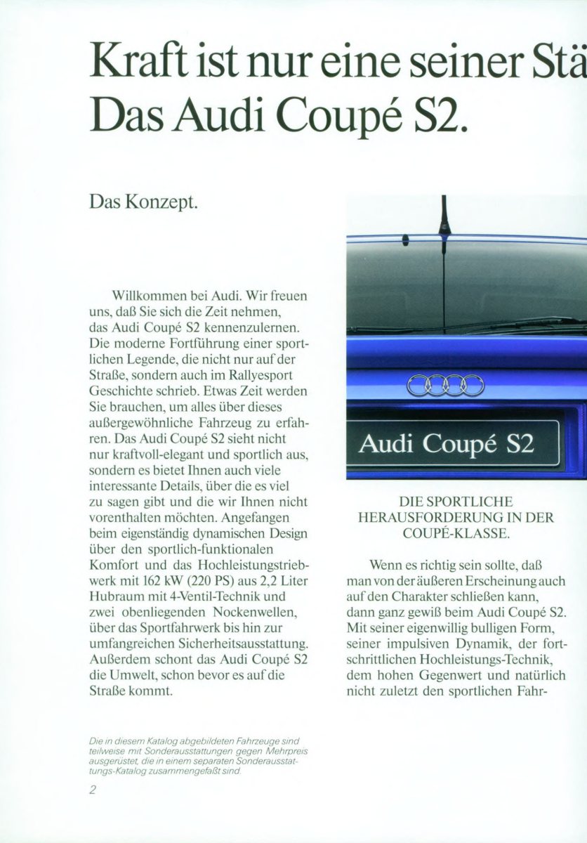 1991 – Coupe S2 (DE) Preview Page 2