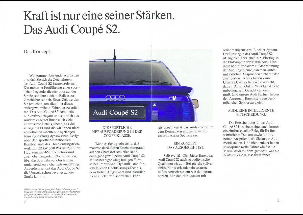 1992 – Coupe S2 (DE) Preview Page 2