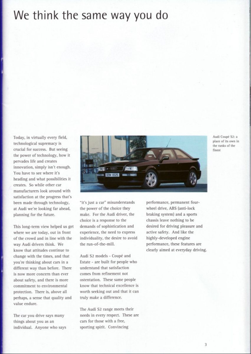 1994 – Coupe & Avant S2 (UK) Preview Page 3