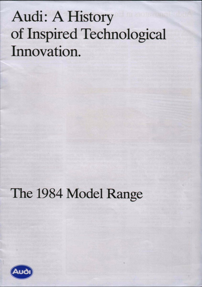 1984 – Model Range (UK) Preview Page 1