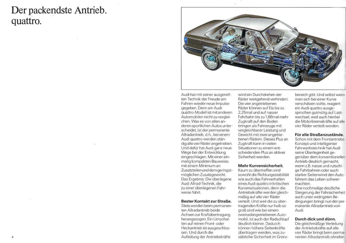 1986 – Quattro Model Range (CH) Preview Page 4