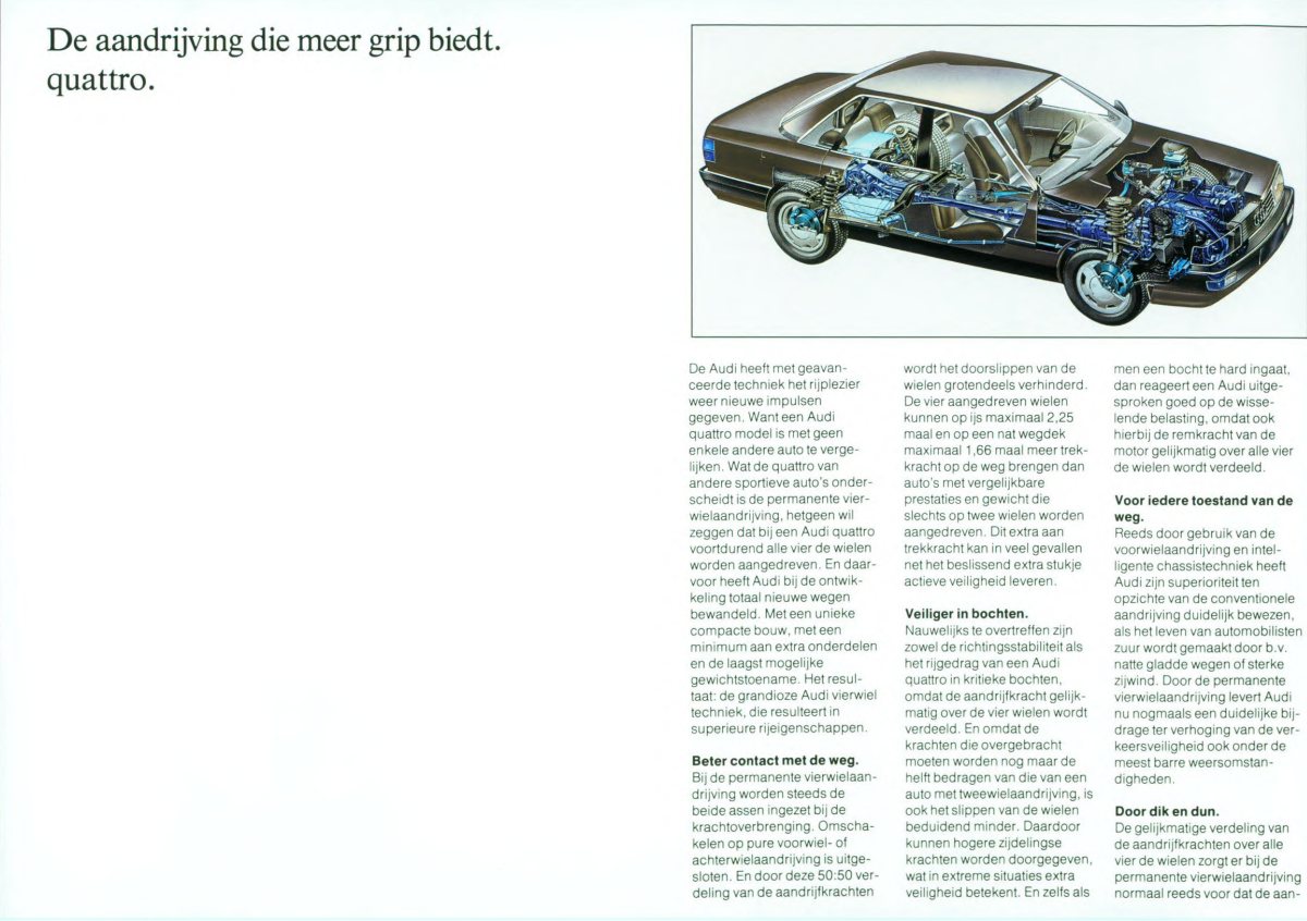1985 – Quattro Model Range (NL) Preview Page 4