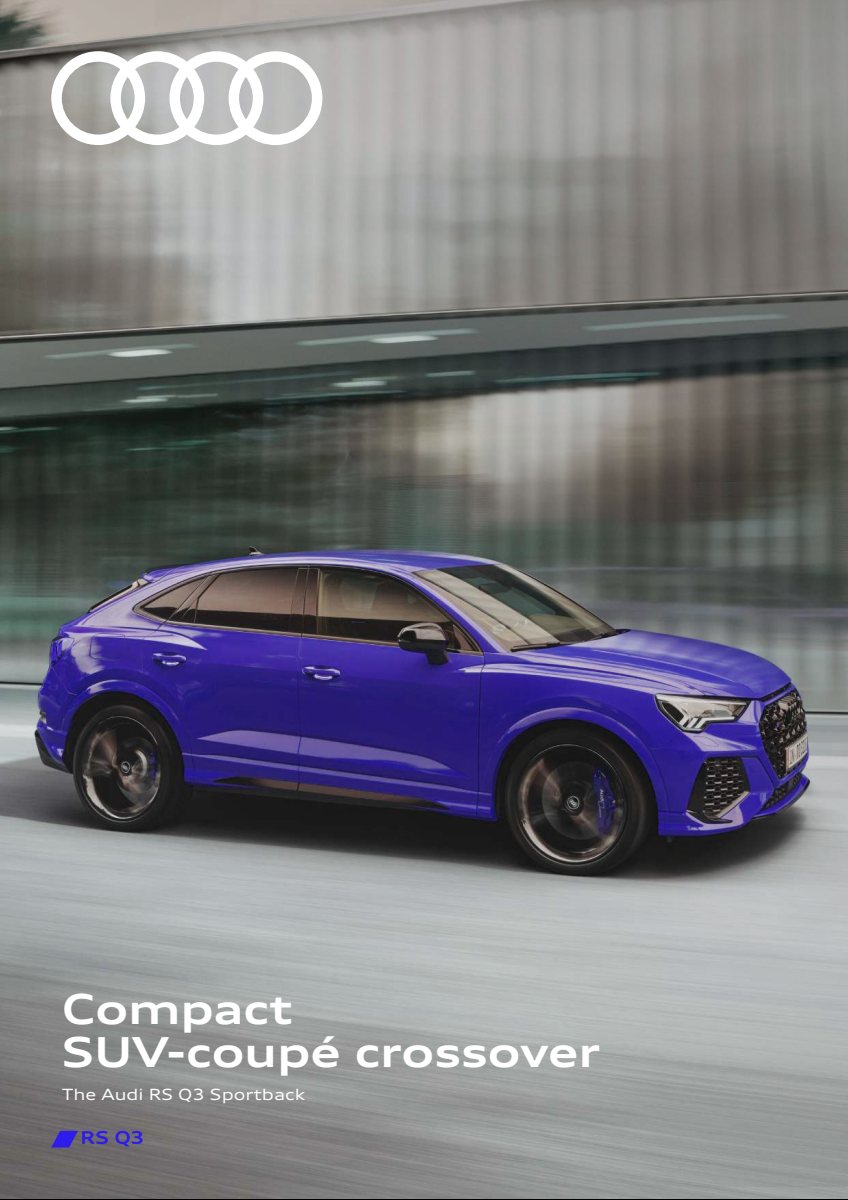 2024 – RS Q3 Sportback (EG) Preview Page 1