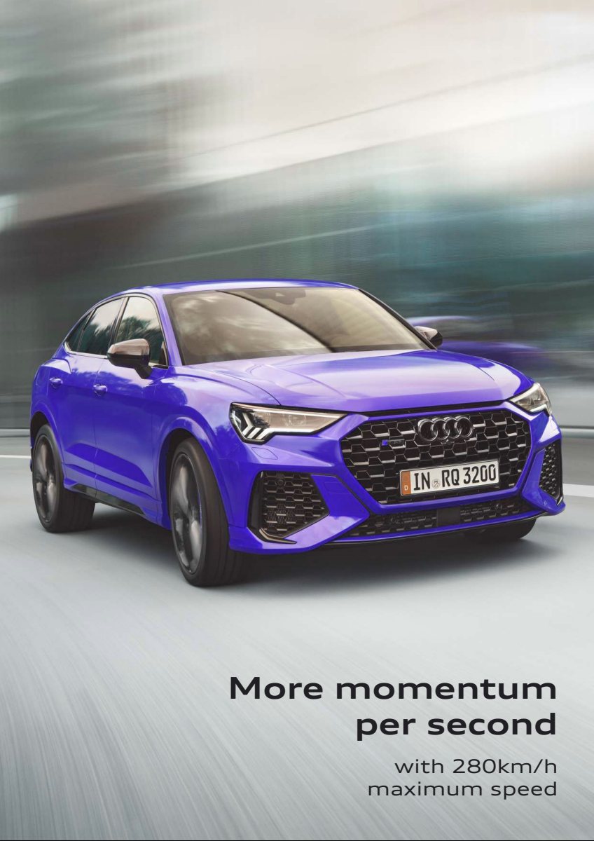 2024 – RS Q3 Sportback (EG) Preview Page 2