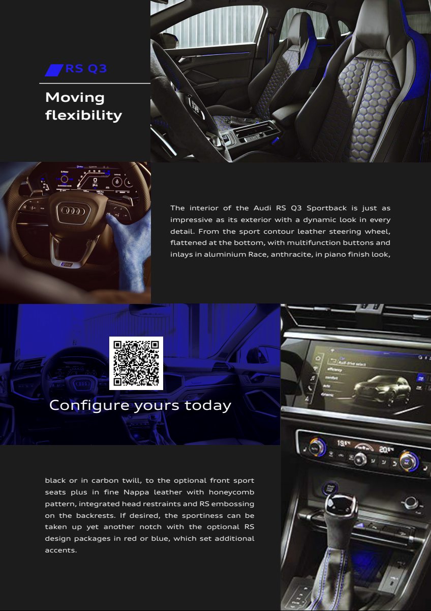 2022 – RS Q3 Sportback (ME) Preview Page 2