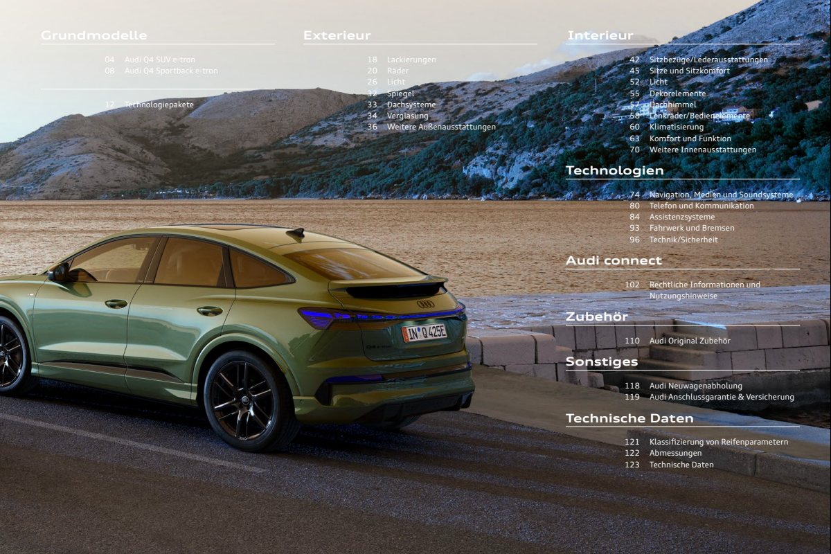 2026 – Q4 e-tron & Sportback (DE) Preview Page 3