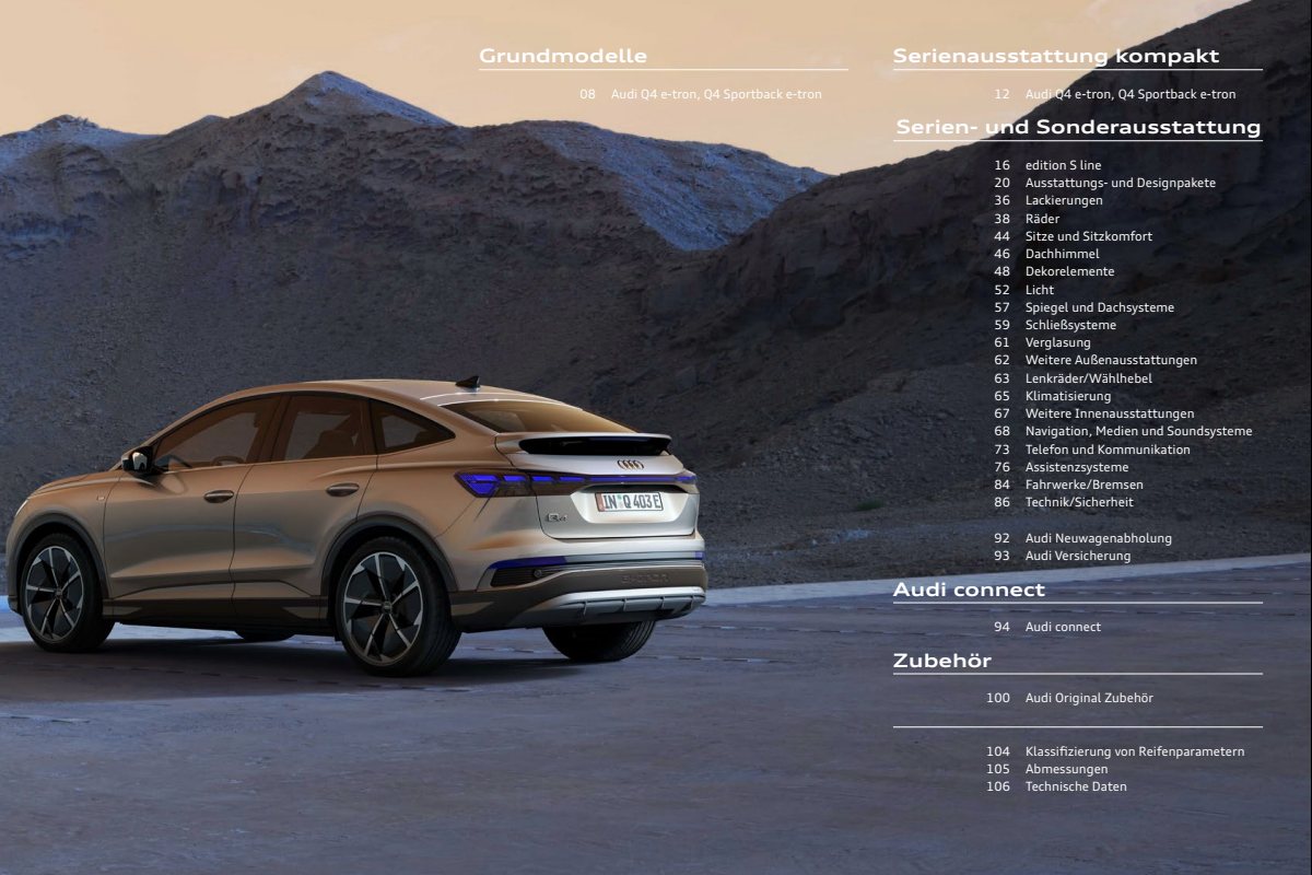 2024 – Q4 e-tron & Sportback (DE) Preview Page 3