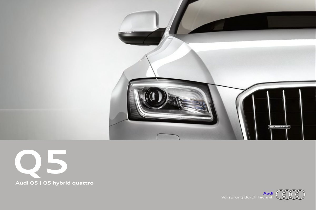 2012 – Q5 & Q5 Hybrid (INT) Preview Page 1