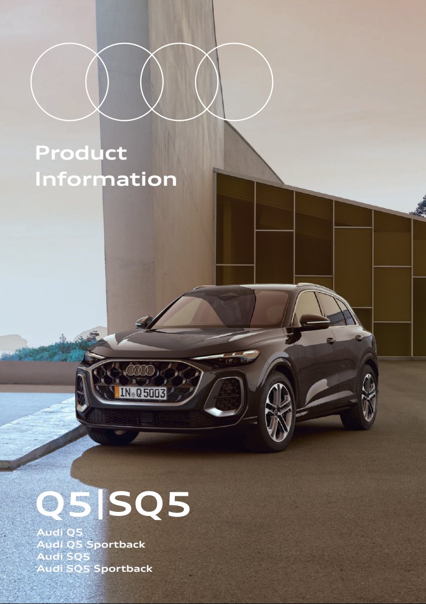 2025 – Q5 & Sportback (JP) Preview Page 1
