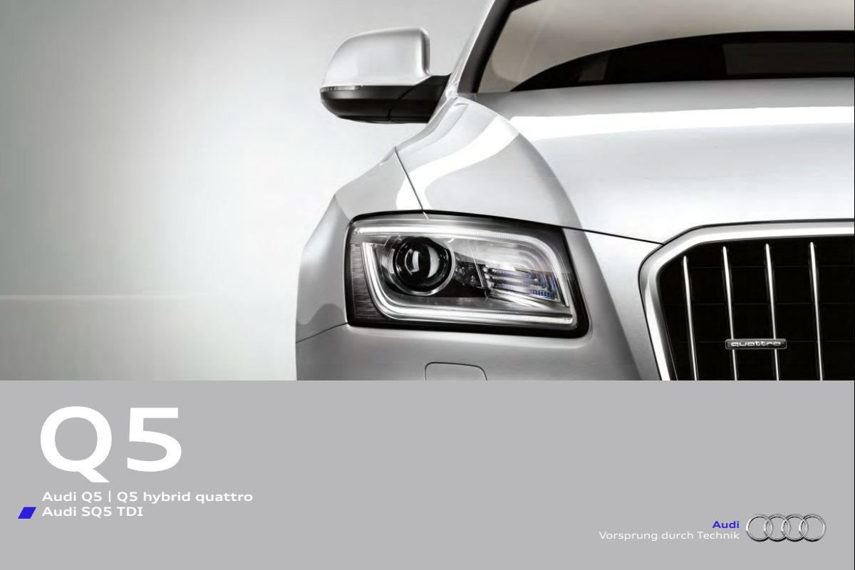 2014 – Q5, Q5 Hybrid & SQ5 (DE) Preview Page 1