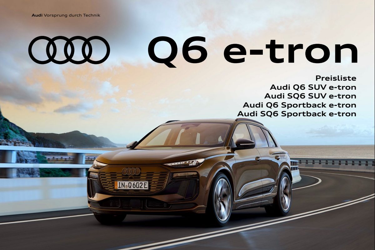 2025 – Q6 e-tron & Sportback (DE) Preview Page 1