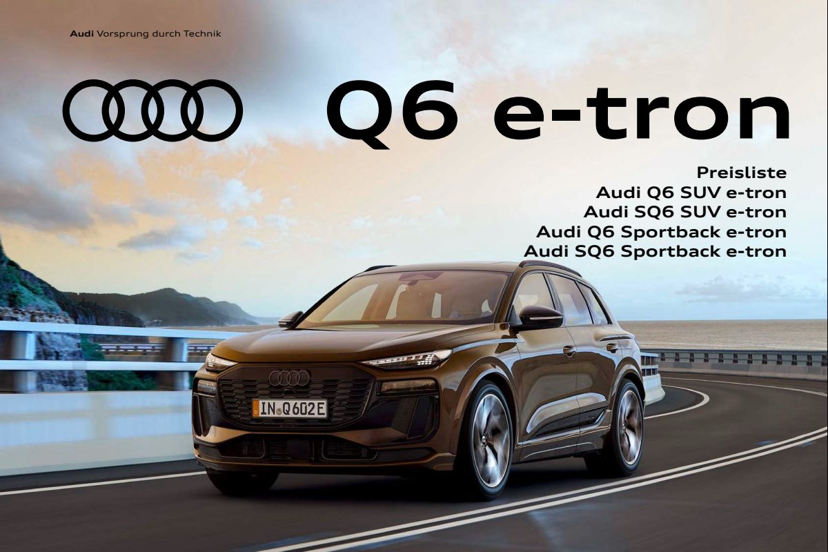 2026 – Q6 e-tron & Sportback (DE) Preview Page 1