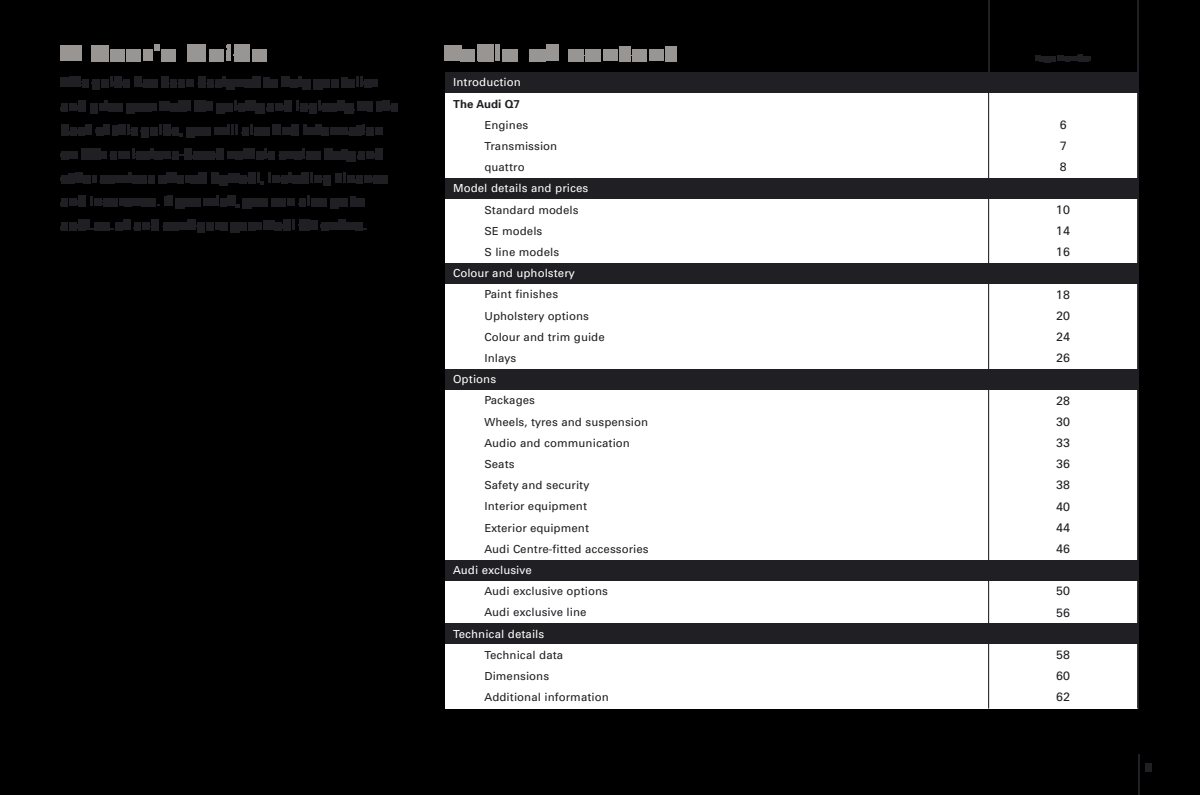 2008 – Q7 (UK) Preview Page 2