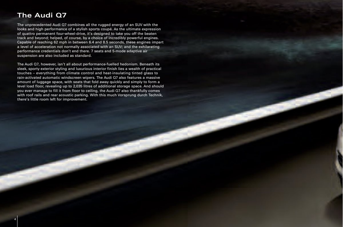 2008 – Q7 (UK) Preview Page 3