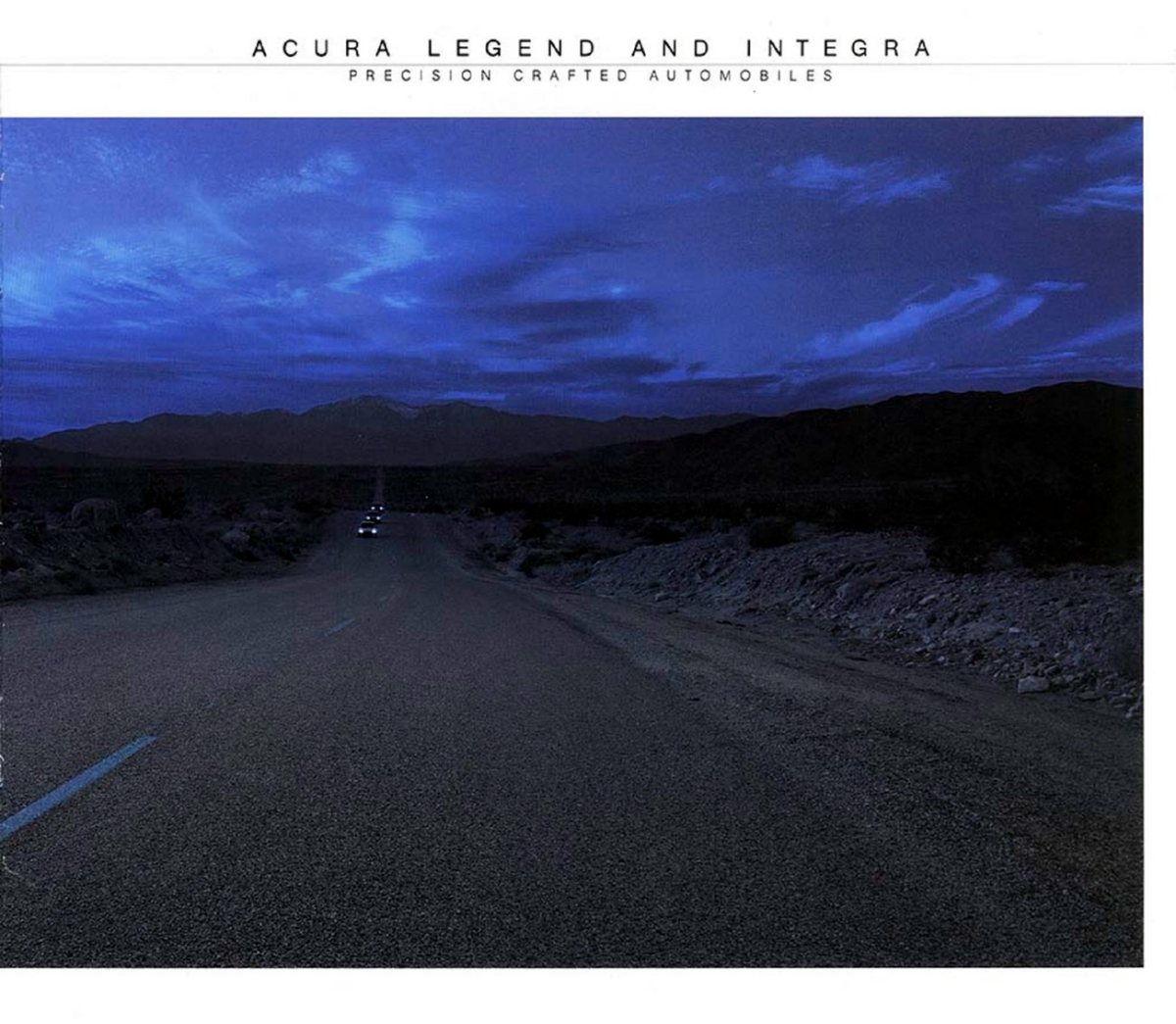1986 – Integra & Legend (US) Preview Page 1