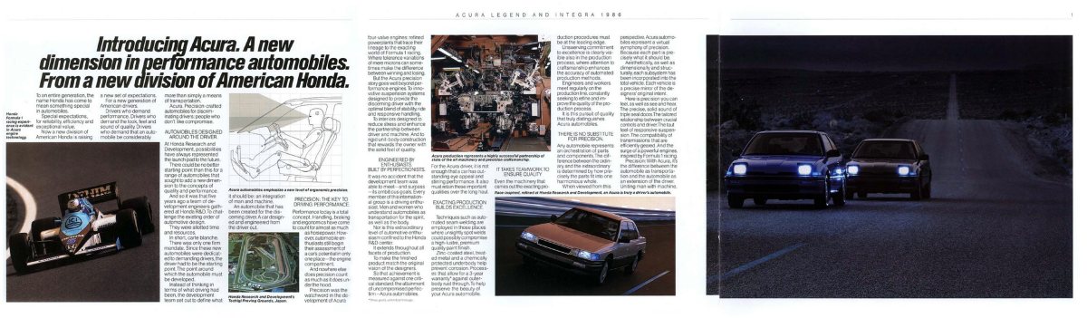1986 – Integra & Legend (US) Preview Page 3