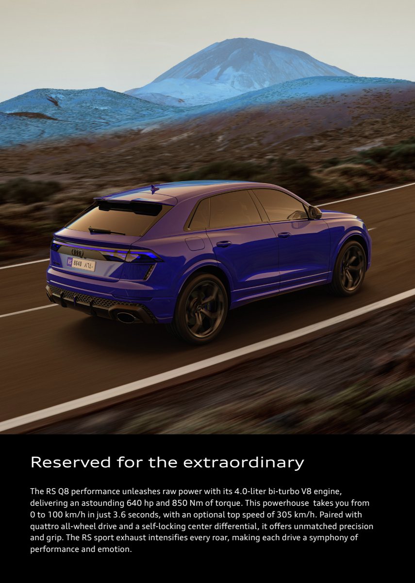 2025 – RS Q8 Performance (ME) Preview Page 2
