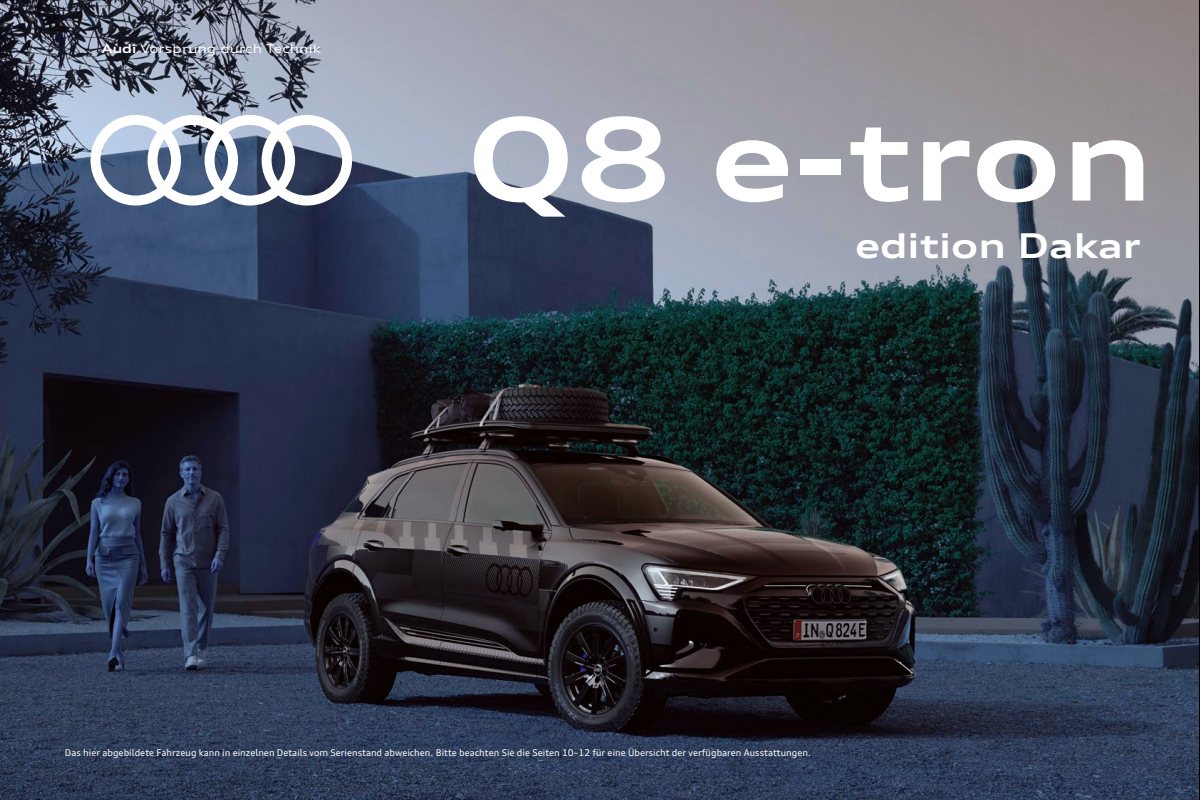 2024 – Q8 e-tron Edition Dakar (DE) Preview Page 1