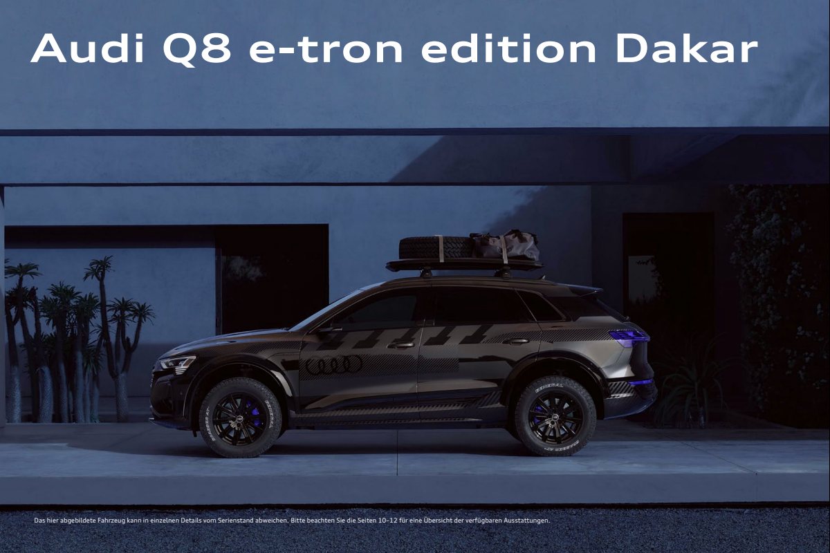 2024 – Q8 e-tron Edition Dakar (DE) Preview Page 4