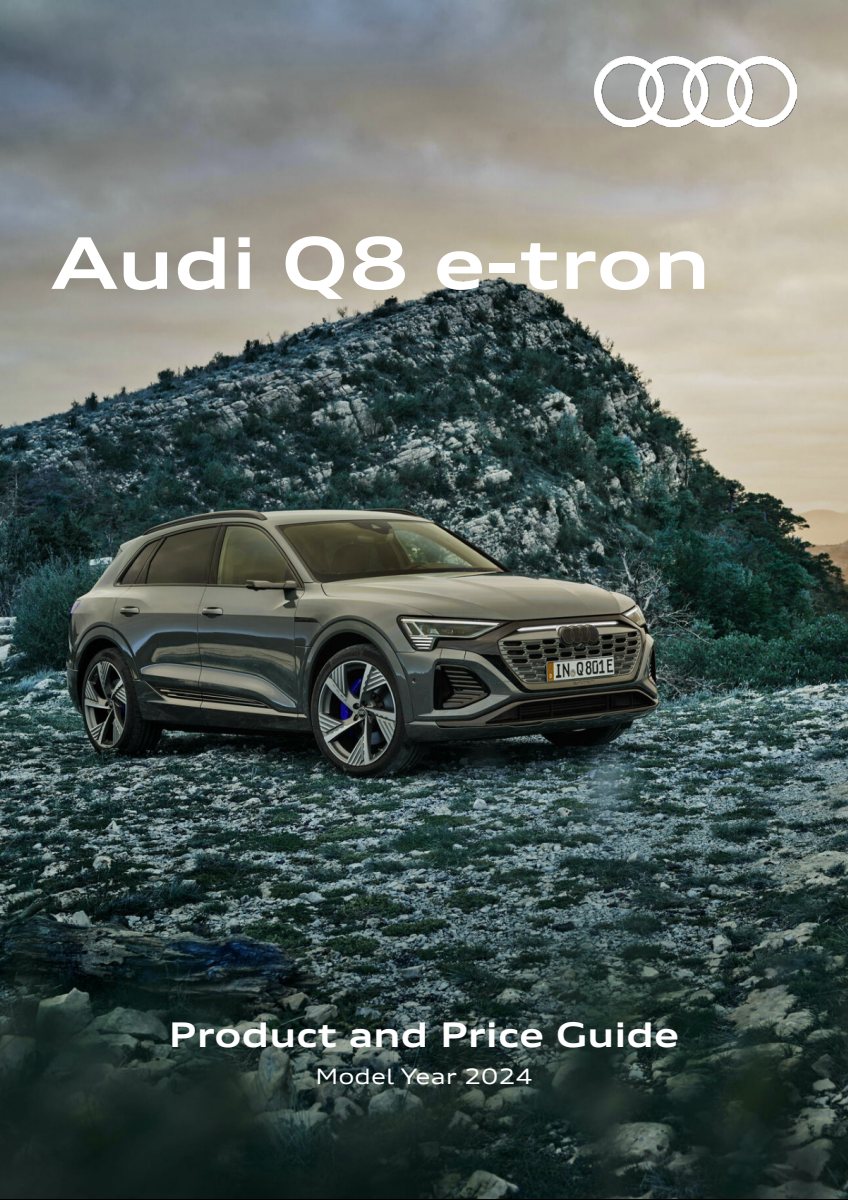 2024 – Q8 e-tron & Sportback (IE) Preview Page 1