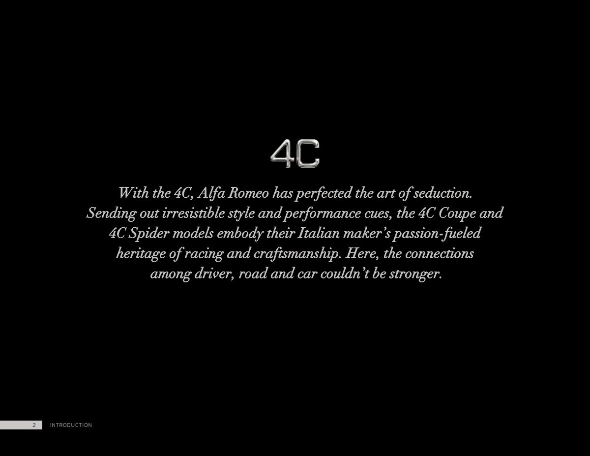 2018 – 4C Coupe & Spider (US) Preview Page 2