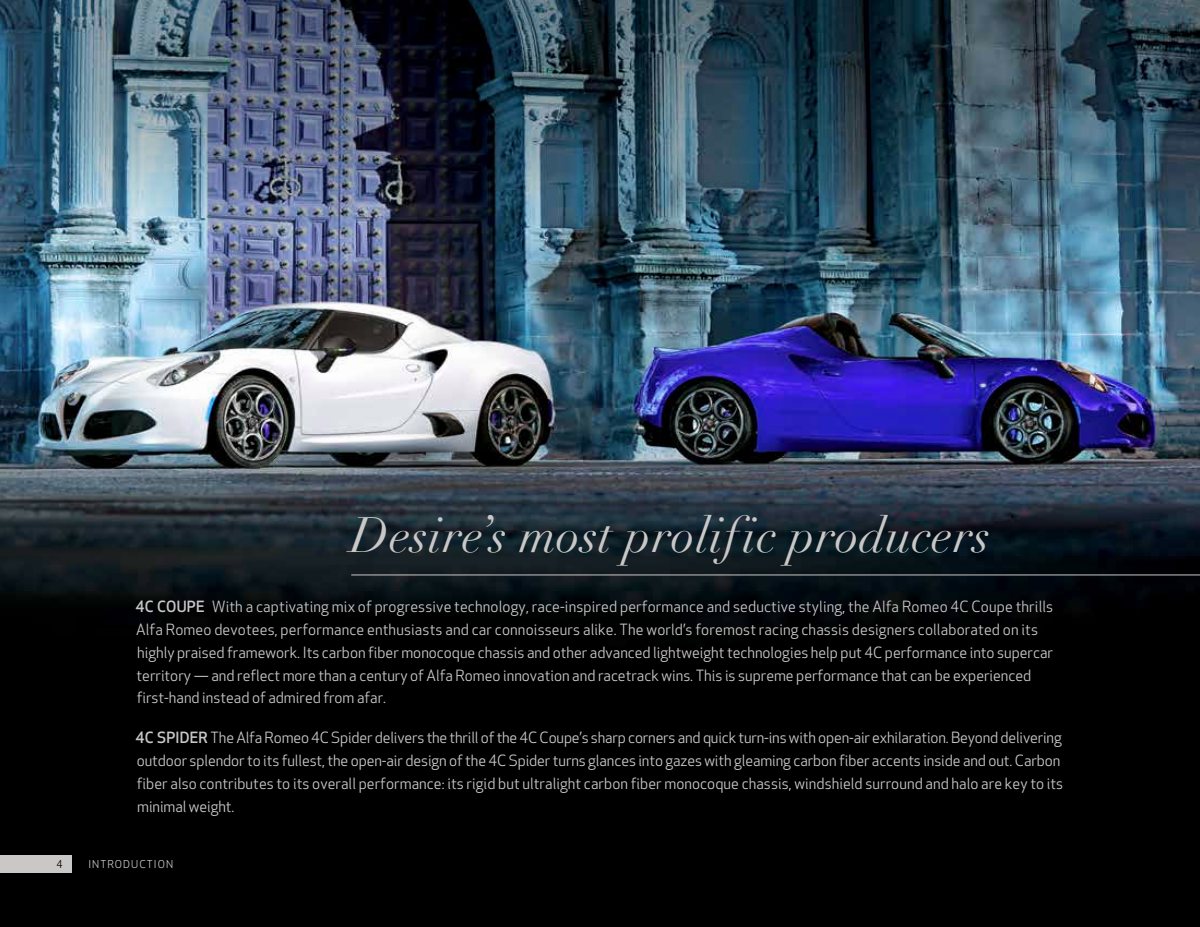 2018 – 4C Coupe & Spider (US) Preview Page 4