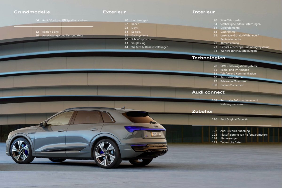 2023 – Q8 e-tron & Sportback (DE) Preview Page 3