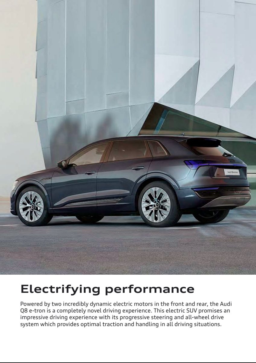 2025 – Q8 e-tron & Sportback (IN) Preview Page 3