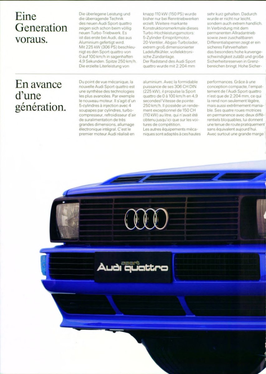 1985 – Sport Quattro (CH) Preview Page 2