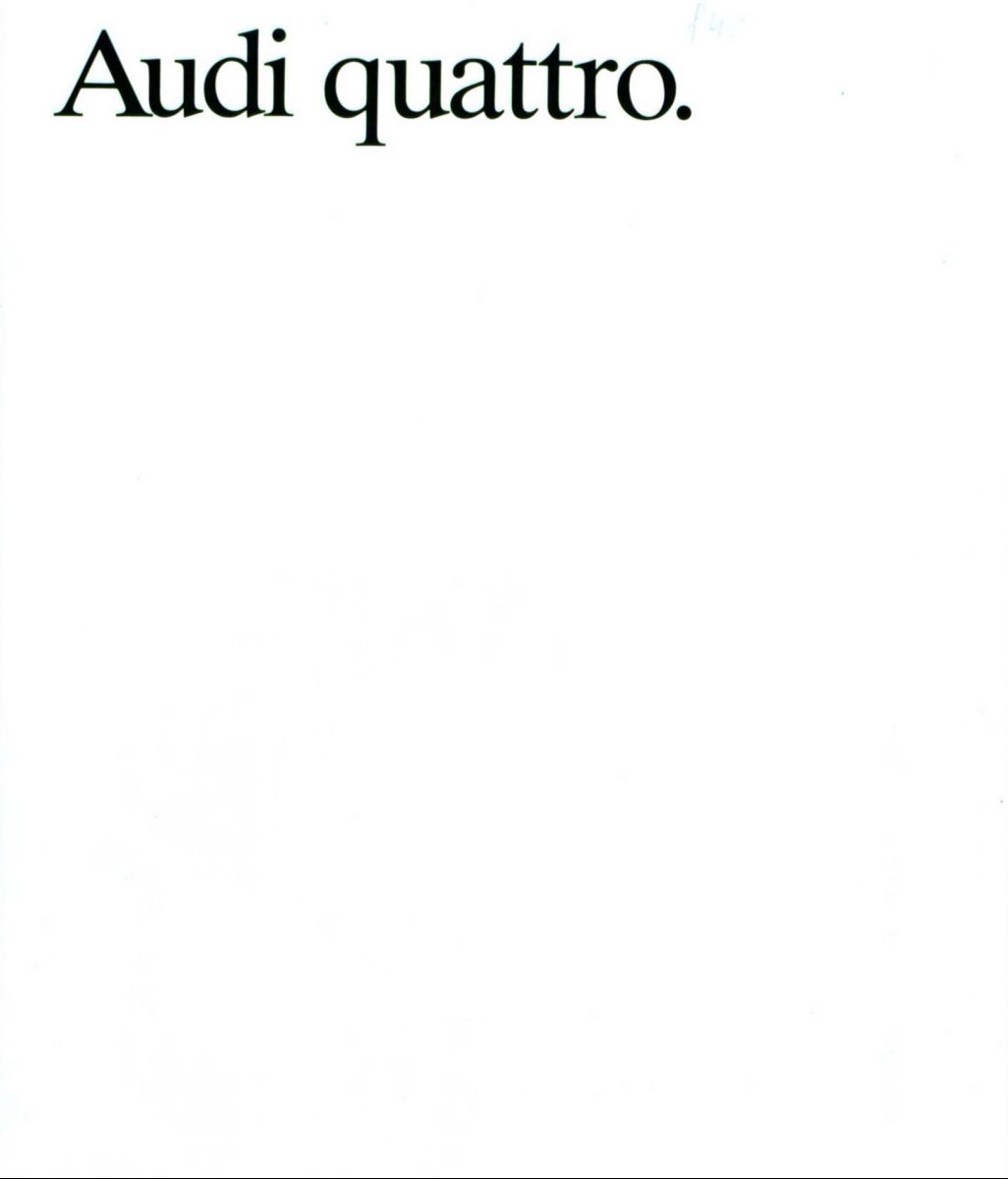 1986 – Quattro (INT) Preview Page 1