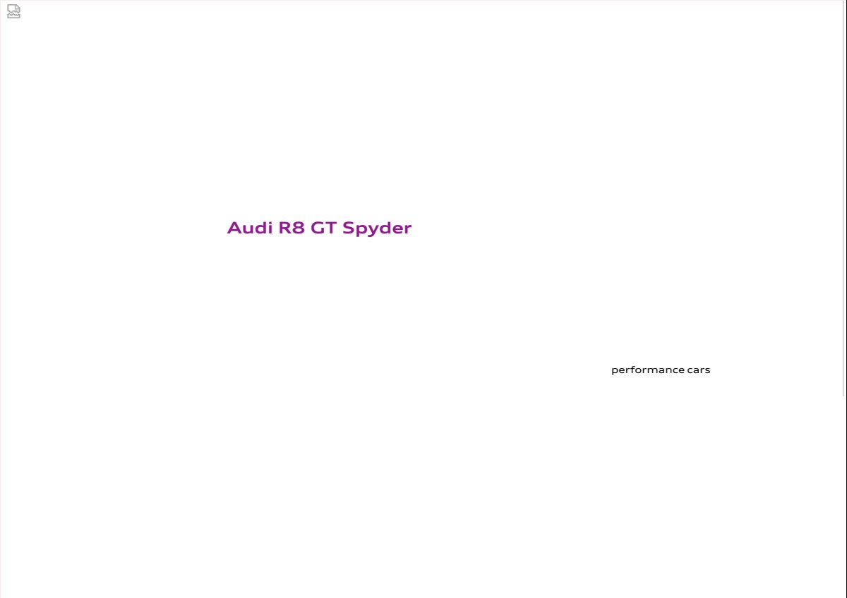 2011 – R8 GT Spyder (INT) Preview Page 1