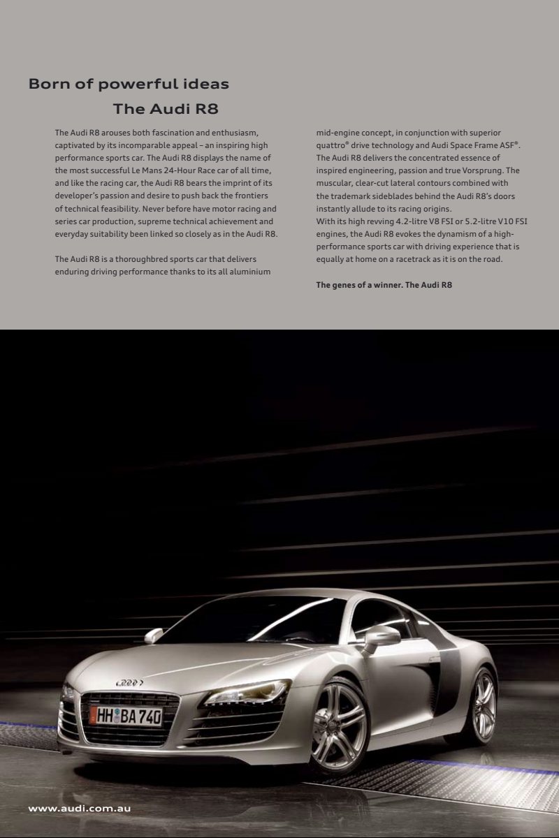 2009 – R8 (AU) Preview Page 2