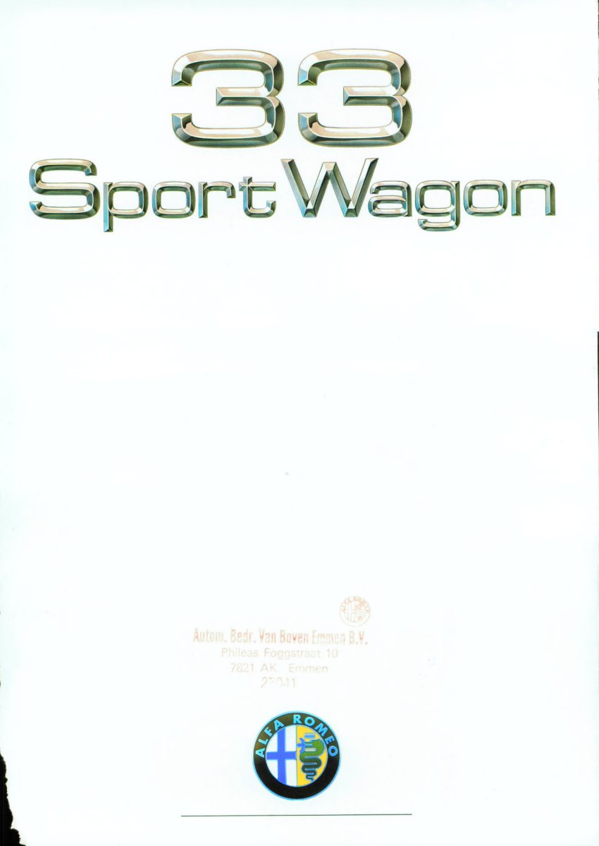 1988 – 33 SportWagon (NL) Preview Page 1