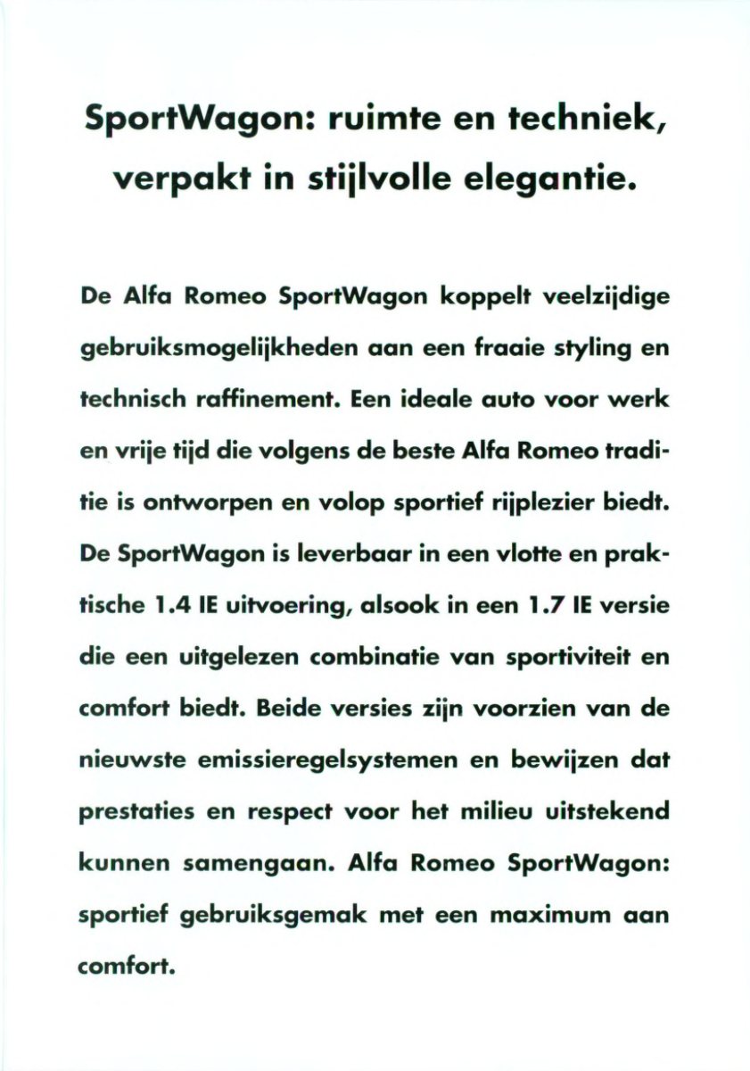 1992 – 33 SportWagon (NL) Preview Page 2