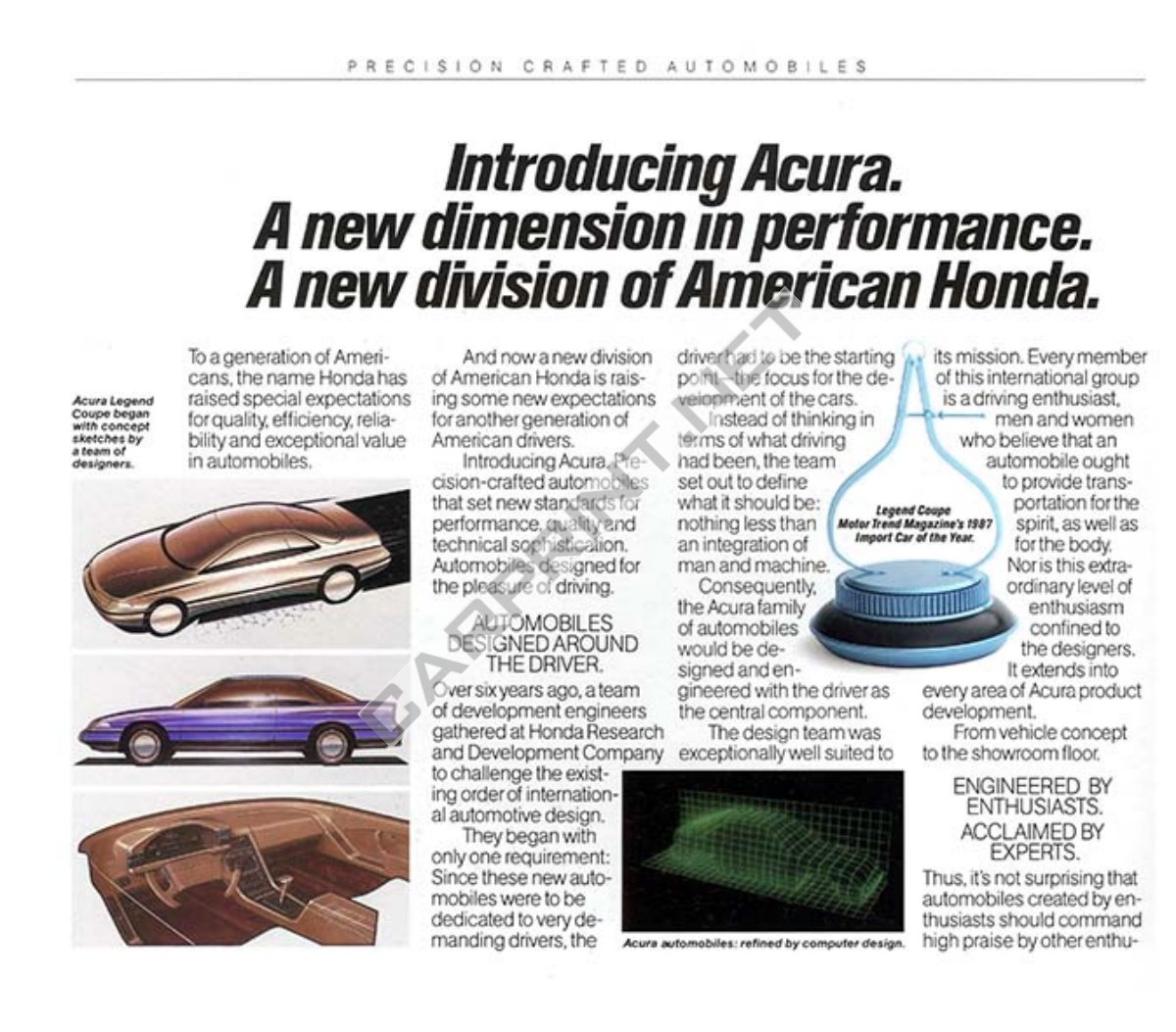1987 – Integra & Legend (US) Preview Page 4