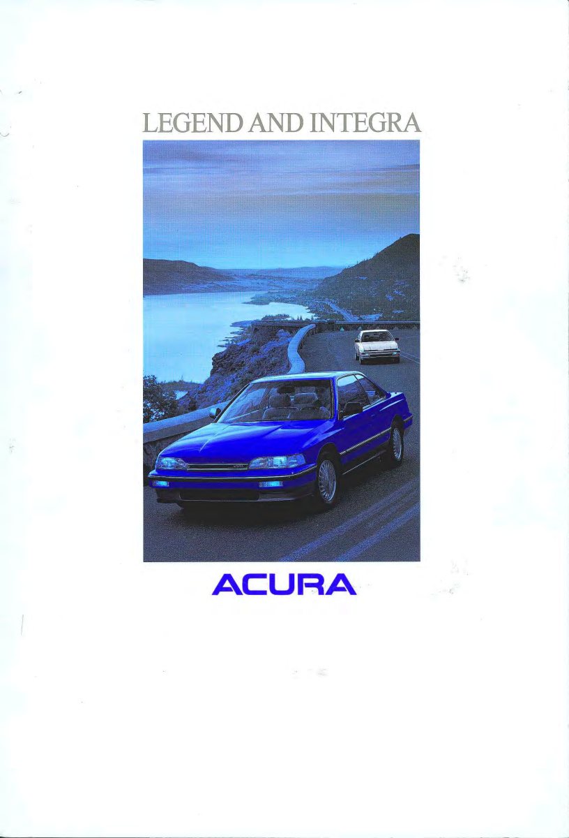 1989 – Integra & Legend (US) Preview Page 1
