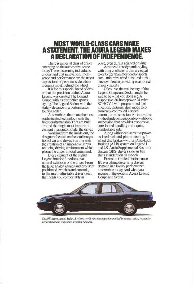 1989 – Integra & Legend (US) Preview Page 3