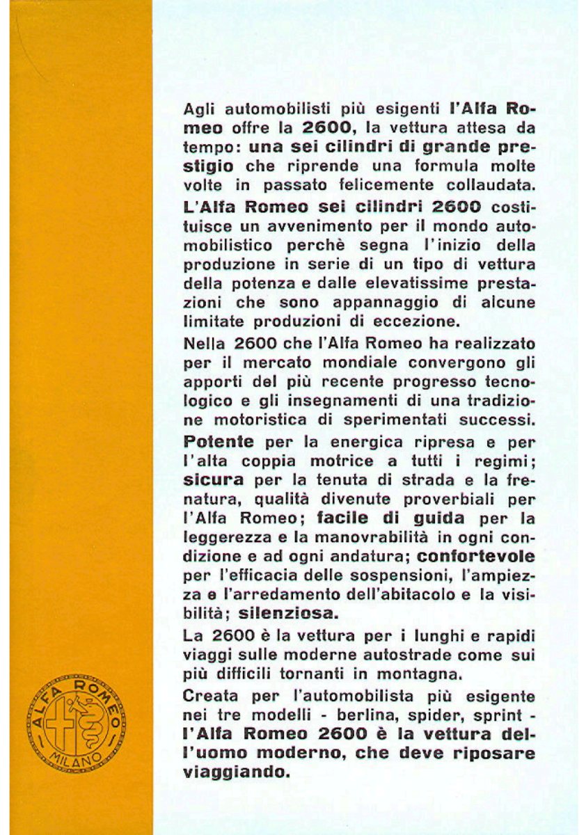 1962 – 2600 Sprint (IT) Preview Page 2