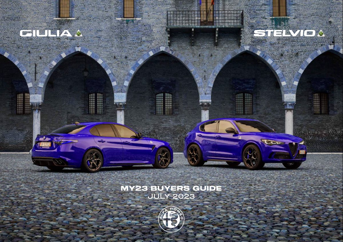 2023 – Giulia & Stelvio Quadrifoglio (AU) Preview Page 1
