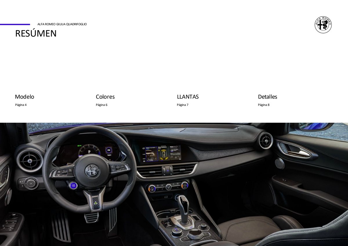 2025 – Giulia Quadrifoglio (ES) Preview Page 3