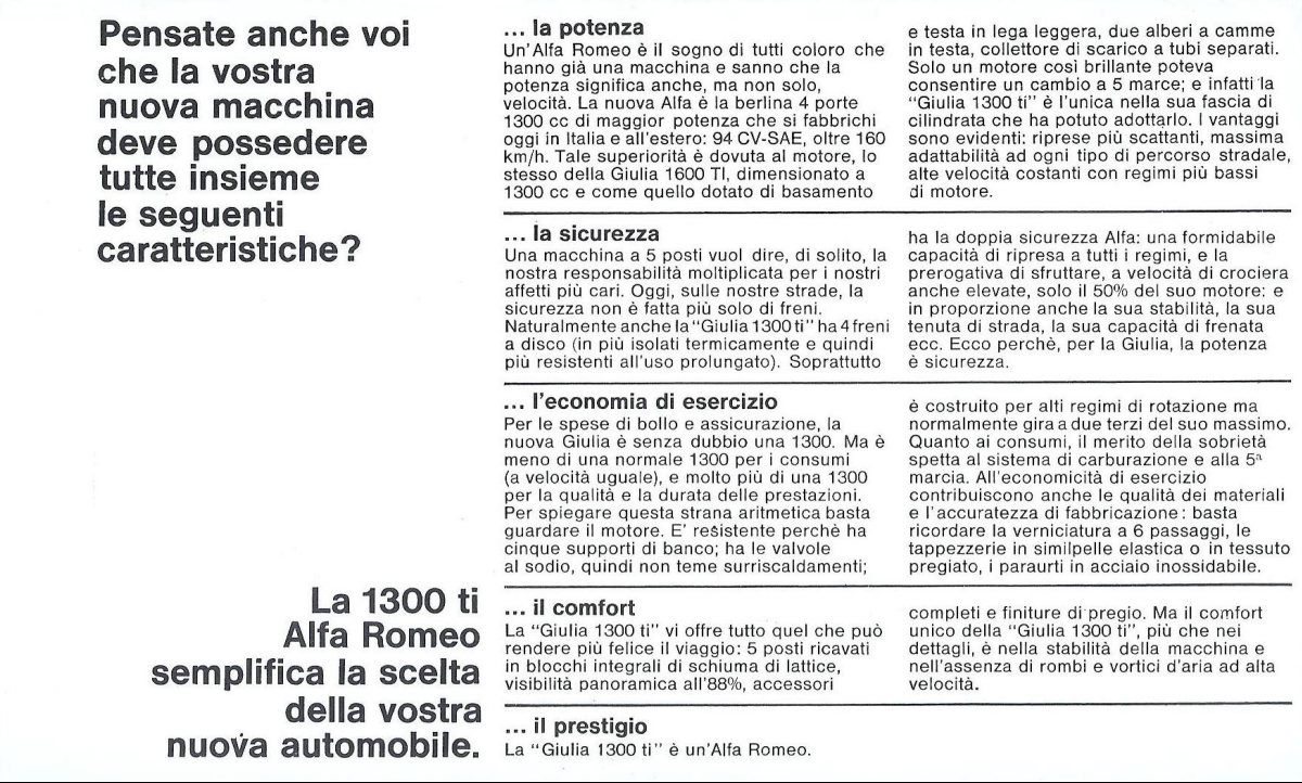 1966 – Giulia 1300 Ti (IT) Preview Page 2