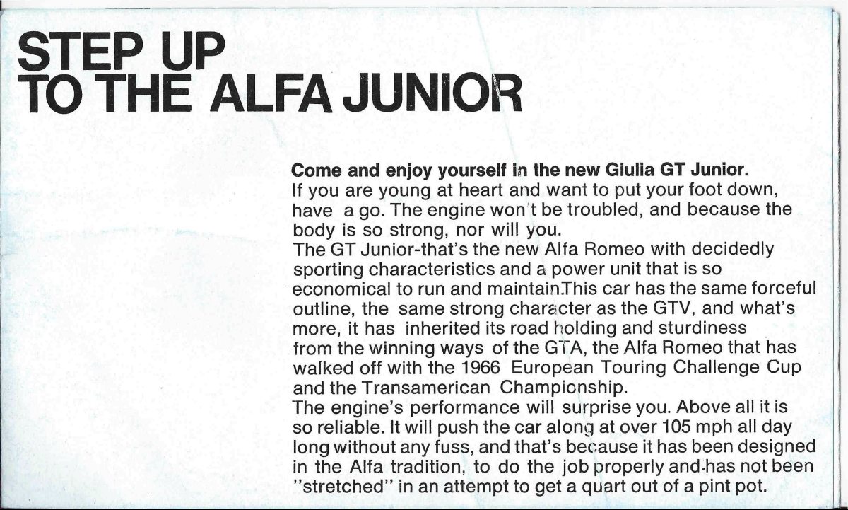 1966 – Giulia GT 1300 Junior (INT) Preview Page 2