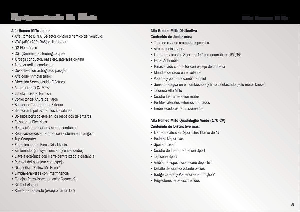 2010 – Model Range (ES) Preview Page 5